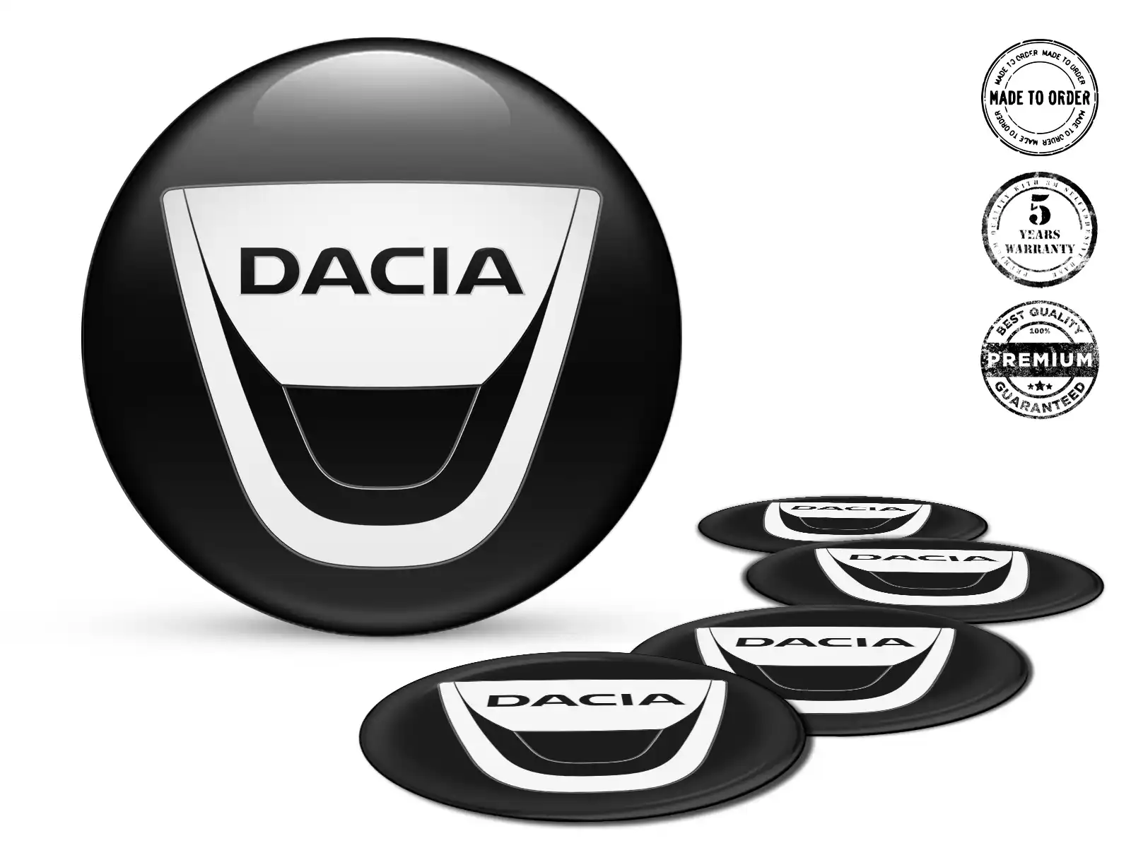 Dacia Domed Badges Edition High-Quality Stickers